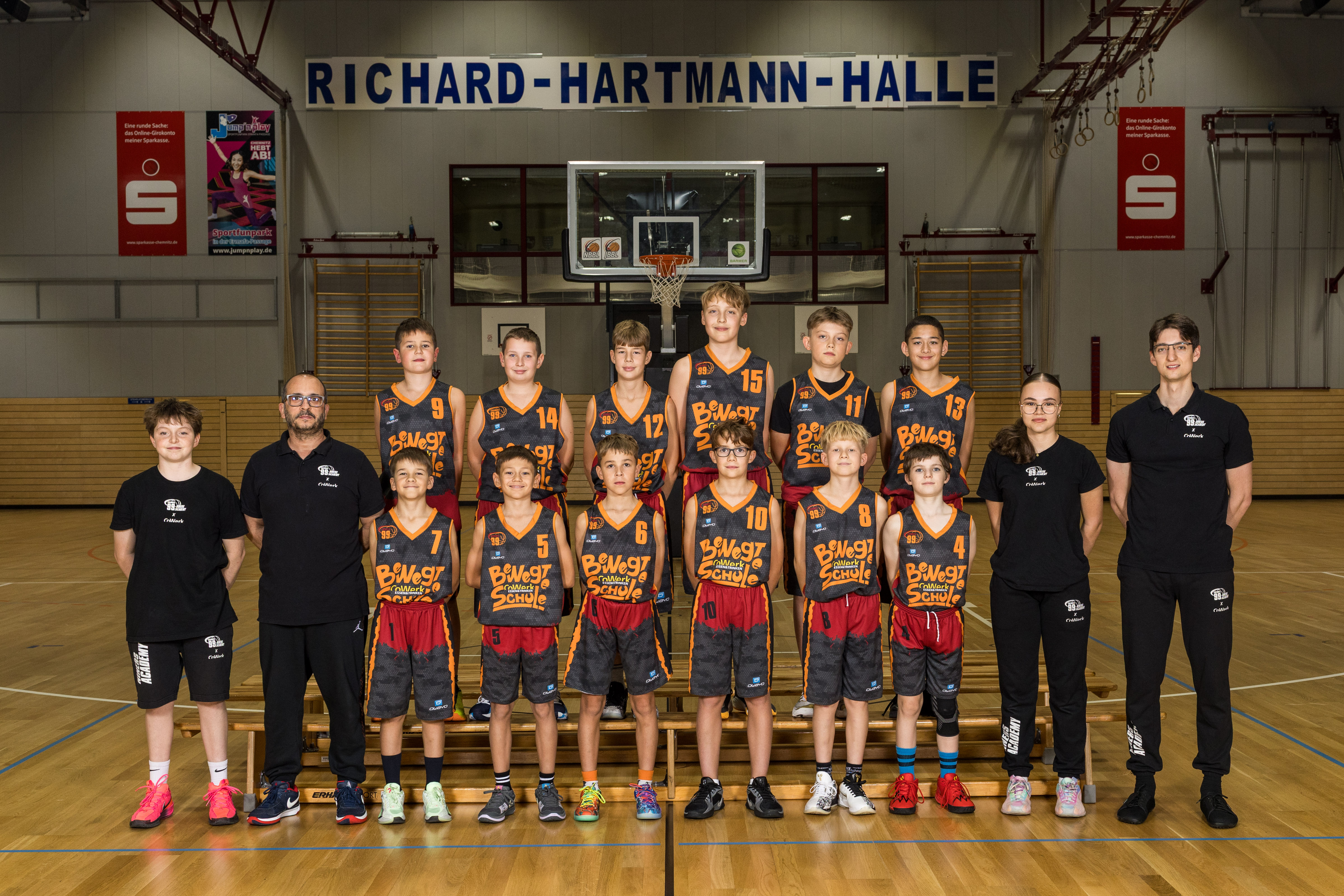Teamfoto der NINERS Chemnitz Academy (U12)