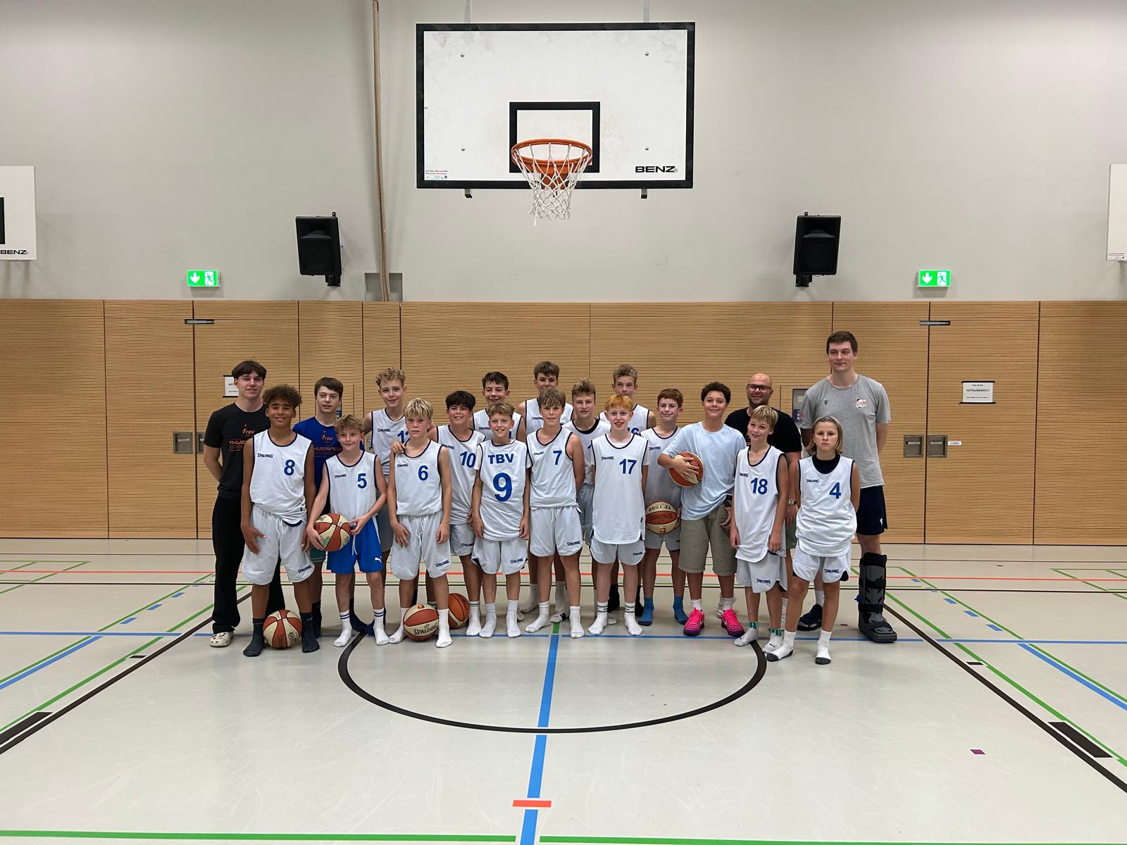Teamfoto vom Thüringer Basketball Verband